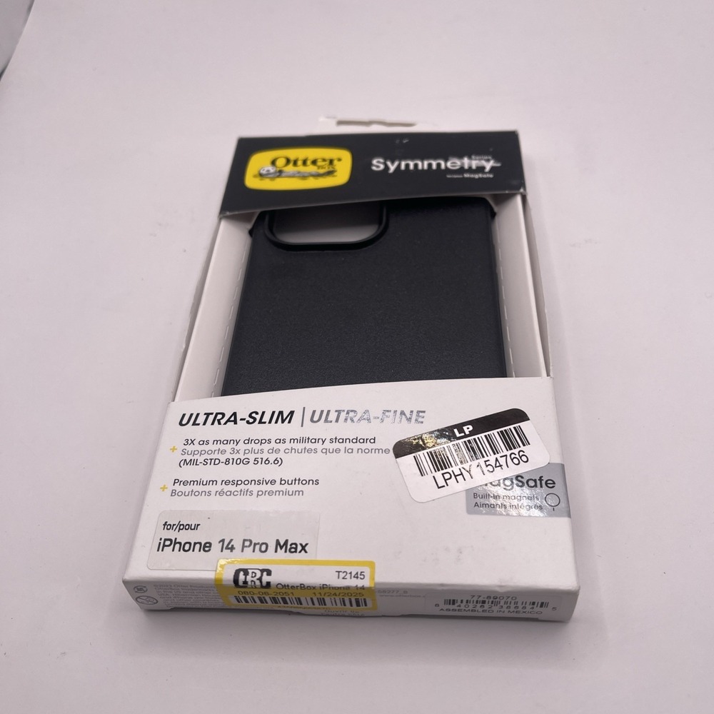 Otterbox Symmetryโ MagSafe Phone Case for iPhone 14 Pro Max - Black